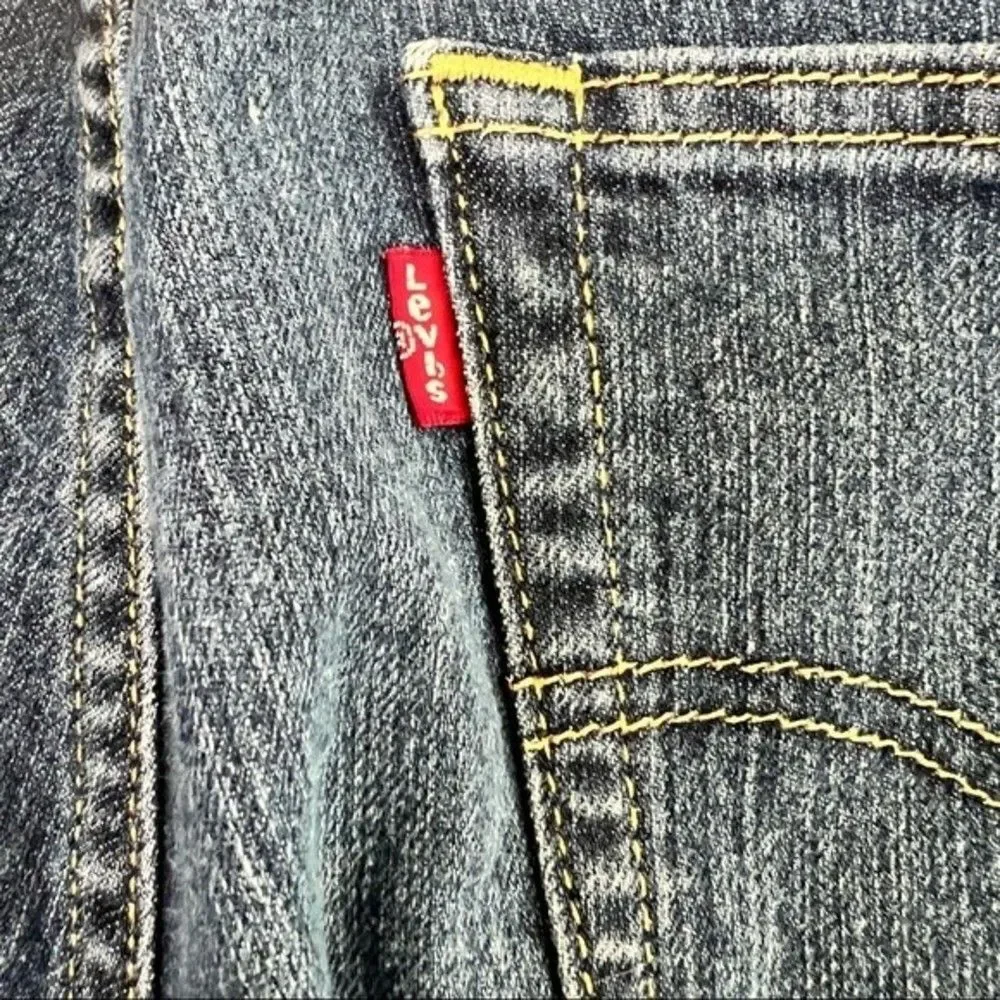 LEVIS 505 ‎ Blue Jeans 30 Waist Classic Straight Leg Short Inseam 27.75